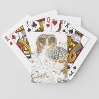 JAPANESE PRINT OF OWL Bicycle Playing Cards