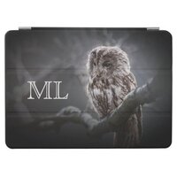 Night Owl Photo Monogram iPad Air Cover