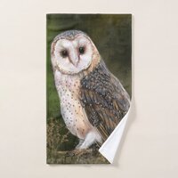Western Barn Owl Bath Towel Set