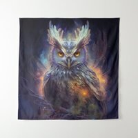 Ethereal Spirit Owl Tapestry