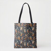 Leaves, Flowers & Owls #1 Tote Bag