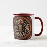 Warli Style Owls Mug
