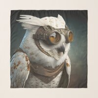 Steampunk Snowy Owl Scarf