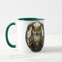 Stained Glass Owl 1 Mug