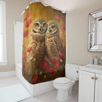 Burrowing Owls in Love Shower Curtain