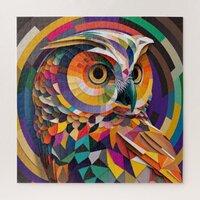 Pop Art Owl #1 Jigsaw Puzzle