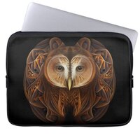 Fractal Owl #1 Laptop Sleeve
