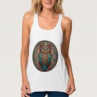 Mandala Owl #2 Tank Top