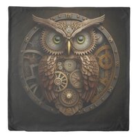 Clockwork Owl Duvet Cover