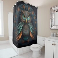 Mandala Owl #1 Shower Curtain