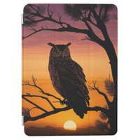Owl Sunset Silhouette iPad Air Cover