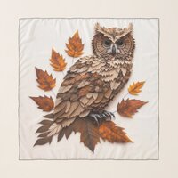 Leafy Owl Scarf