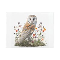 Floral Barn Owl Doormat