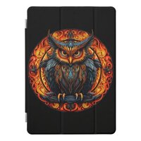 Fiery Mandala Owl #3 iPad Pro Cover