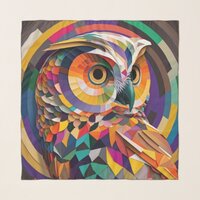 Pop Art Owl #1 Scarf