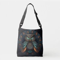Mandala Owl #1 Crossbody Bag