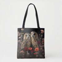 Short-eared Owls in love Tote Bag