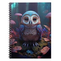 Mushroom Forest Owl Notebook