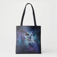 Galaxy Owl Tote Bag
