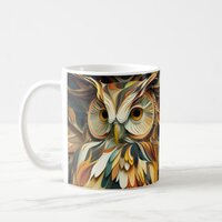 Paper Marbling Owl #1 Mug