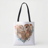 Barred Owls in love Tote Bag