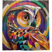 Pop Art Owl #1 Shower Curtain